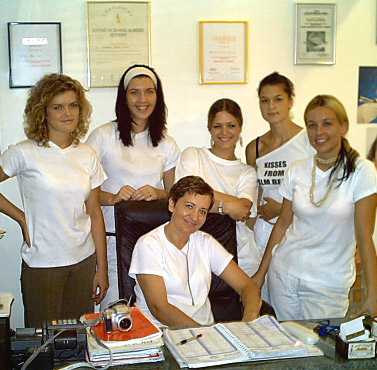 Anđela and workers